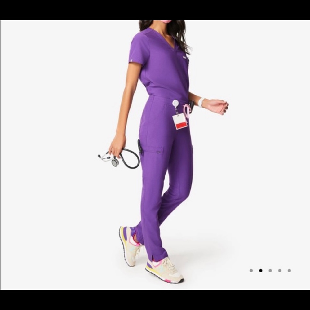 Figs scrubs ultra violet xs top and xs tall